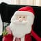 Glitzhome® 60"H Christmas Oversized Fabric Santa With Dangle Legs